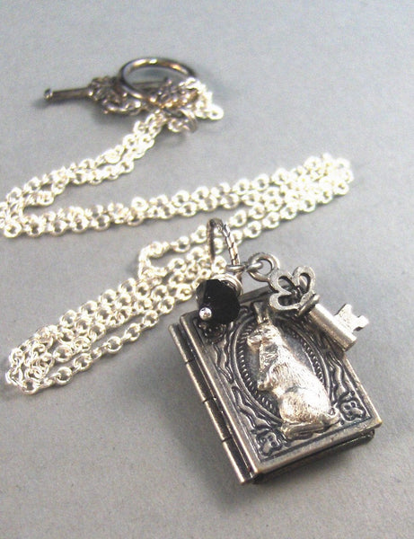 The Story of Peter Rabbit,Silver Locket,Antique Locket,Book Locket,Rabbit,Key,Silver. Handmade Jewelry by Vallegirldesigns on Etsy.