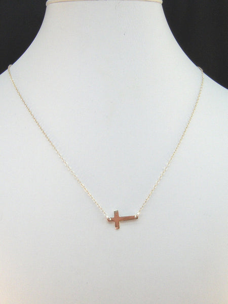 Mary,Necklace,Wedding,Cross Necklace,Cross,Sterling Silver,Silver,Horizontal,Sideways Cross. Handmade jewelry by valleygirldesigns.
