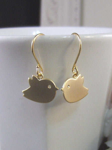 Ava,Gold Earrings,Earrings,Bird,Mod,Wedding, Bride,Bird Earrings,Gold Filled,  Handmade Jewelry by valleygirldesigns on Etsy.