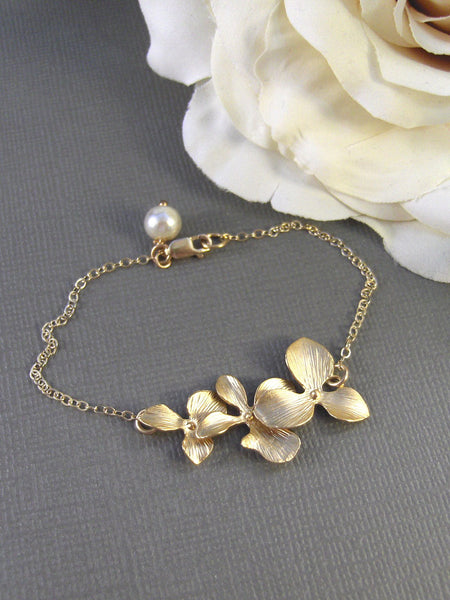 Golden Blossom,Gold,Gold Flower,Gold Bracelet,Branch,Boho,Mum,Lotus,Bride,Wedding. Handmade jewelry by valleygirldesigns on Etsy.