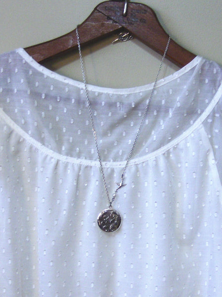 Morning Glory,Locket,Antique Locket,Silver Locket,Bird,Bird Locket,Flower Locket. Handmade jewelry by Valleygirldesigns.