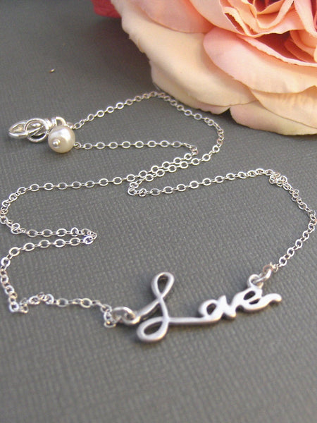 Love Necklace,Sterling Silver,Silver Branch,Silver Bracelet,Love,Family,Bride,Wedding. Handmade jewelry by valleygirldesigns on Etsy.
