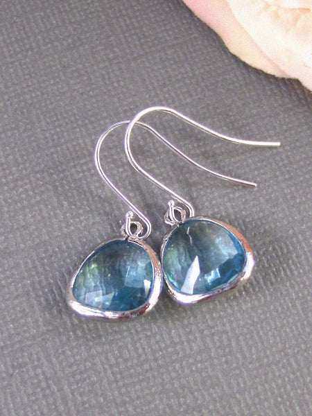 Frozen,Earrings,Winter,Aquamarine Earrings,Silver Earrings,Sterling Silver,Bride,Aquamarine,Wedding,Handmade by Valleygirldesigns on Etsy