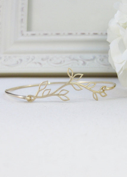 Hazel Branch,Gold,Bangle,Bracelet,Gold,Branch,Gold Bracelet,Branch,Bride,Wedding. Handmade jewelry by valleygirldesigns on Etsy.
