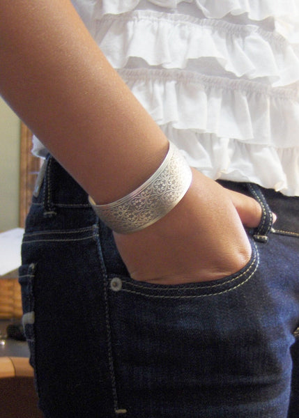 Clara,Bracelet,Cuff,Silver Bracelet,Cuff Bracelet,Bracelet,Silver,Antique Bracelet,Wedding,Bride.Handmade Jewelry by valleygirldesigns.