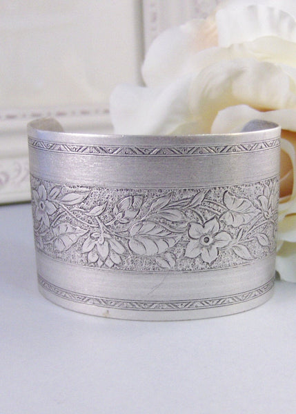 Emmersyn,Bracelet,Cuff,Silver Bracelet,Cuff Bracelet,Bracelet,Silver,Antique Bracelet,Wedding,Bride.Handmade Jewelry by valleygirldesigns.