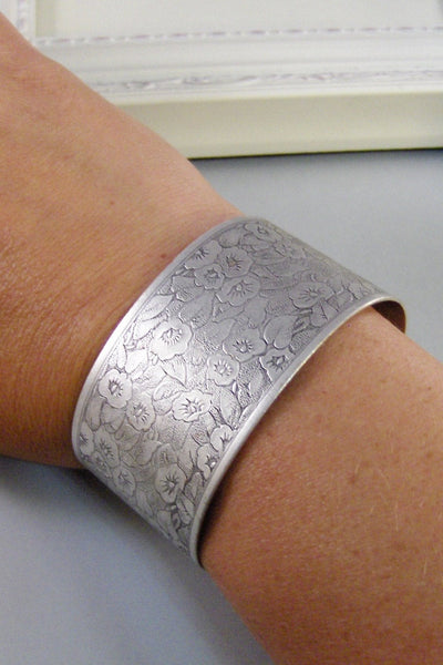 Isabella Bloom,Bracelet,Cuff,Silver Bracelet,Cuff Bracelet,Silver,Antique Bracelet,Wedding,Bride.Handmade Jewelry by valleygirldesigns.