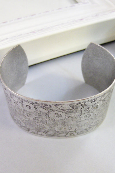 Isabella Bloom,Bracelet,Cuff,Silver Bracelet,Cuff Bracelet,Silver,Antique Bracelet,Wedding,Bride.Handmade Jewelry by valleygirldesigns.