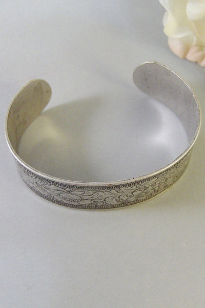 Nora,Bracelet,Cuff,Silver Bracelet,Cuff Bracelet,Bracelet,Silver,Antique Bracelet,Wedding,Bride.Handmade Jewelry by valleygirldesigns.