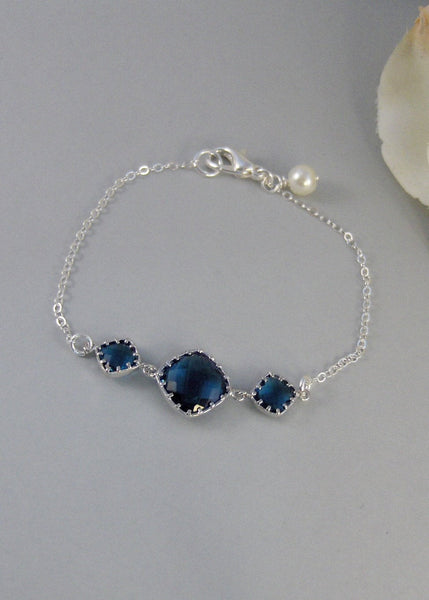 Something Blue Too,Bracelet,Sapphire,Sterling Silver,Jewelry,Blue,Silver Bracelet,Bride,Wedding,Bridesmaid. Jewelry by valleygirldesigns.