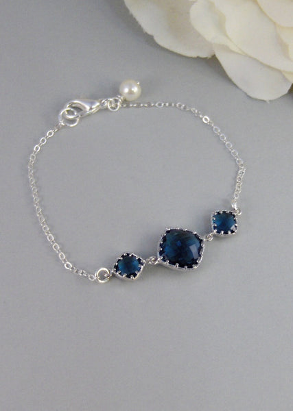 Something Blue Too,Bracelet,Sapphire,Sterling Silver,Jewelry,Blue,Silver Bracelet,Bride,Wedding,Bridesmaid. Jewelry by valleygirldesigns.