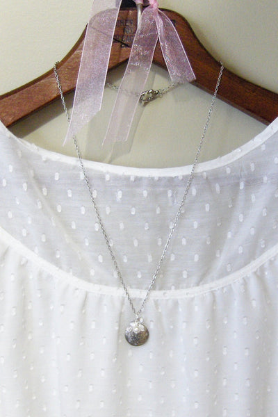 Simple Blossom,Locket,Silver,Locket,Blossom,Flower,Girl,Baby,Pearl,Antique. Handmade jewelery by Valleygirldesigns.
