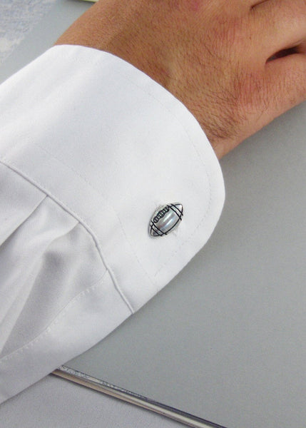 Football Cufflinks,Cufflink,Men,Groosmen,Soccer,Sport,Groom,Father,Dad,Wedding. Handmade jewelry by valleygirldesigns.