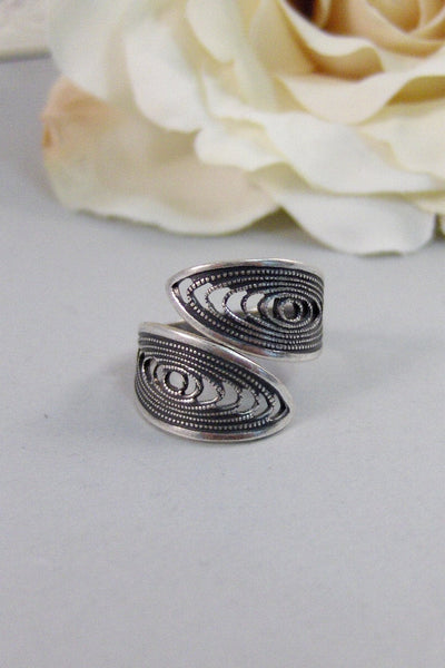 Elegance,Ring,Silver,Wrapped Ring,Antique Ring,Silver Ring,Filigree Ring,Wedding,Bridesmaid. Handmade jewelery by valleygirldesigns.