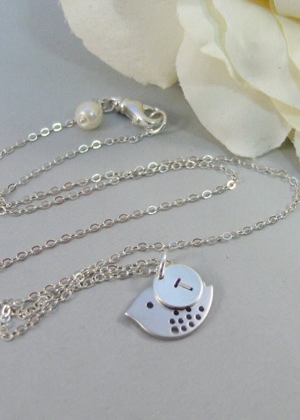 Bird Necklace,Silver Necklace,Bird,Mommy,Baby,Little,Girl,Bird Necklace,Silver Pendant,jewelery by valleygirldesigns on Etsy.