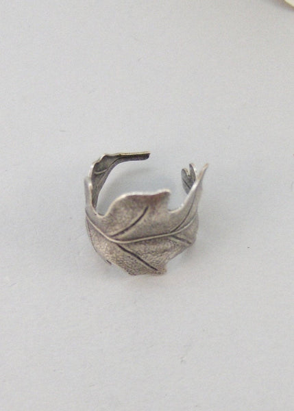 Silver Leaf,Leaf Ring,Leaf Jewelry,Woodland Ring,Oak Leaf,Silver Ring,Handmade Ring,Handmade Leaf Ring,Boho Ring,Boho Jewelry,Bridesmaid