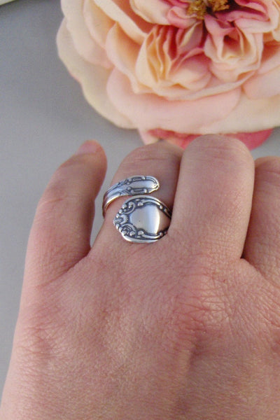 Sterling Spoon,Ring,Silver,Spoon,Spoon Ring,Antique Ring,Silver Ring,Sterling,Wedding. Handmade jewelery by valleygirldesigns.
