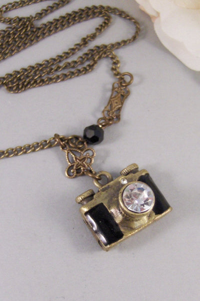 Sweet Memories,Locket,Necklace,Camera,Antique Locket,Brass Locket,Pictuer,Photo,Steampunk,Handmade jewelry by valleygirldesigns
