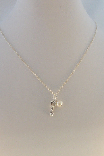 Your Key To Success,Necklace,Silver,Key Necklace,Bracelet,Key Necklace,Steampunk,Birthstone,Sterling,Personalize,Bride, valleygirldesigns.