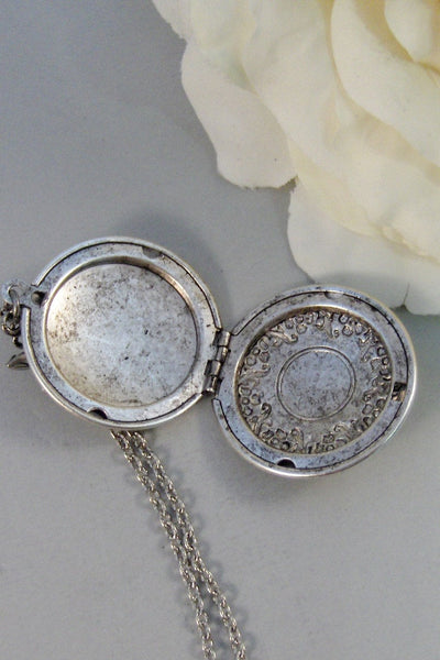 Tink,Locket,Fairy,Fairy Locket,Antique Locket,Silver Locket,Fae,Flower,Jasmine,Jasmine Locket, Locket,Handmade jewelry by valleygirldesigns