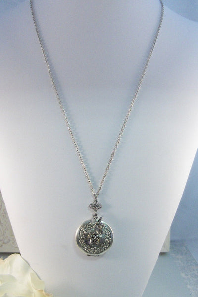 Tink,Locket,Fairy,Fairy Locket,Antique Locket,Silver Locket,Fae,Flower,Jasmine,Jasmine Locket, Locket,Handmade jewelry by valleygirldesigns