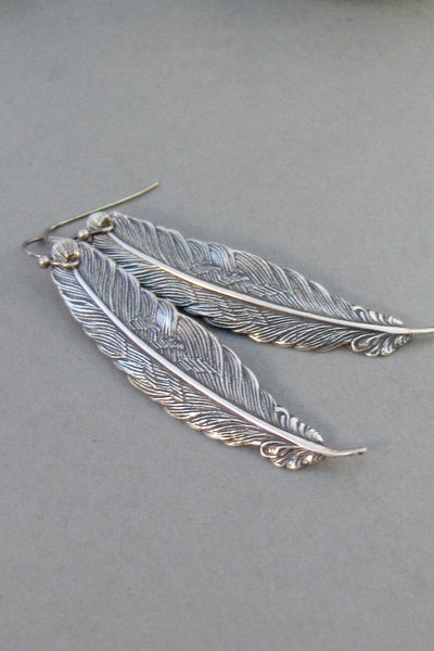 Inner Spirit,Earring,Feather Earring,Feather,Silver Feather Earring,Silver Feather,Wing,Angel Earring,Wing Earring.. valleygirldesigns.