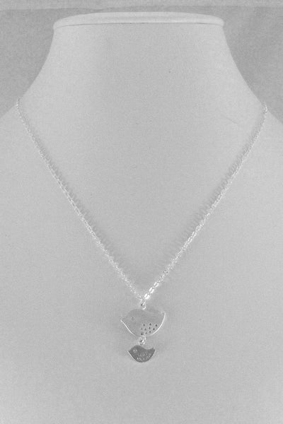 Little Bird,Silver Necklace,Bird,Mommy,Baby,Little,Girl,Bird Necklace,Sterling Silver,Silver Bird,Mom Bird,Baby Bird.leygirldesigns on Etsy.