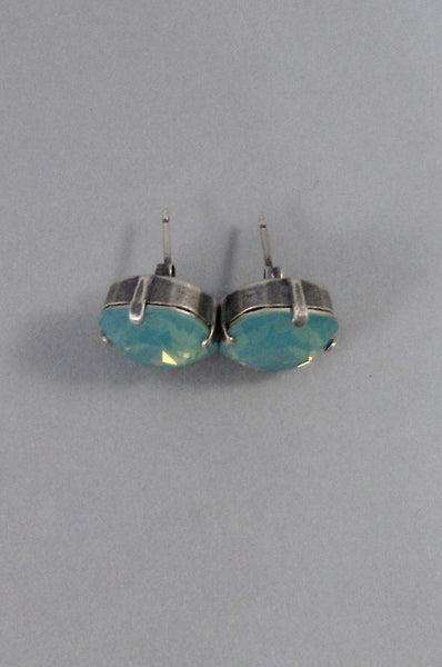 Ocean Opal,Earring,Post Earring,Post,Stud,Aquamarine,Blue,Blue Stones Silver Earrings,Opal,Blue Topaz,Brithsotne,BrithstoneValleygirldesign.
