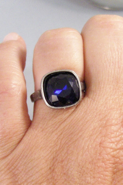 Ocean Sapphire,Ring,Silver,Sapphire Ring,Sapphire,Bue Stone,Sapphire Jewelry,Antique Ring,September,Birthstone,Blue valleygirldesigns.