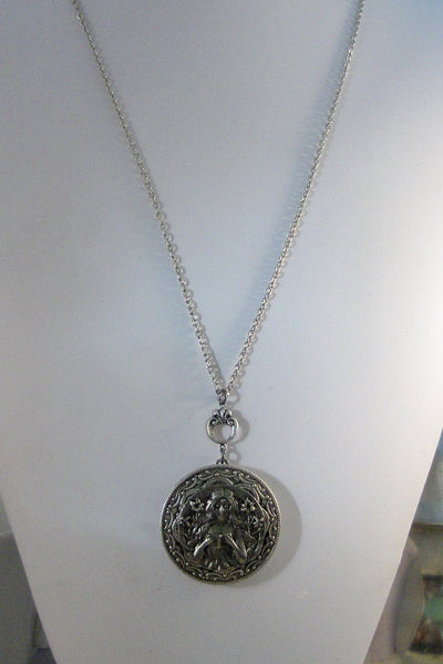 Summer Solstice,Litha,Locket,Silver Locket,Girl,Goddess,Antique Locket,Summer,Summer Solstice,Goddess Locket,Goddess valleygirldesigns.