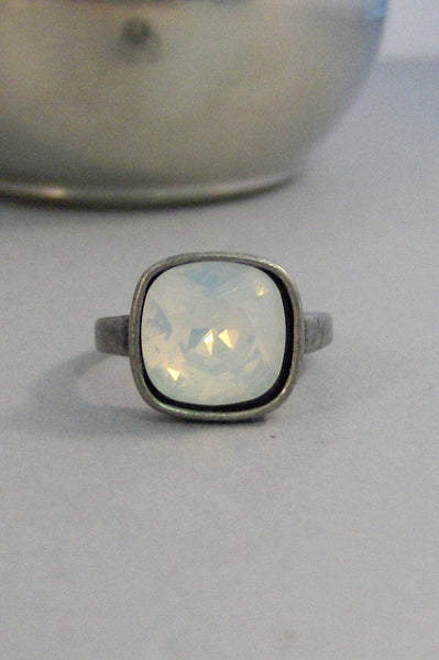 Moonstone Opal,Ring,Silver,Moonstone Ring,Opal Ring,White Stone,Moonstone,Opal, Jewelry,Antique Ring,February,Birthstone,valleygirldesigns.