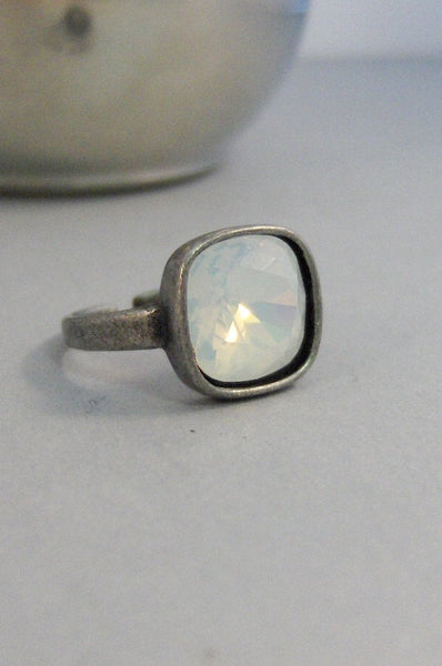Moonstone Opal,Ring,Silver,Moonstone Ring,Opal Ring,White Stone,Moonstone,Opal, Jewelry,Antique Ring,February,Birthstone,valleygirldesigns.