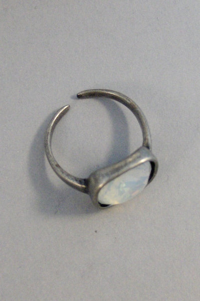 Moonstone Opal,Ring,Silver,Moonstone Ring,Opal Ring,White Stone,Moonstone,Opal, Jewelry,Antique Ring,February,Birthstone,valleygirldesigns.