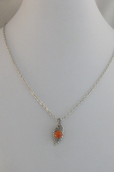 Fall Leaf,Locket,Necklace,Leaf,Antique Necklace,Fall Necklace,Autumn,Fall,Leaf Locket,Fall,Orange,Pumpkin,Jade,Silver valleygirldesigns.
