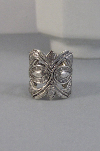Forest Nymph, Ring,Silver,Ring,Gothic Ring,Antique Ring,Silver Ring,Antique Gothic Ring,Filigree Ring,Floral Ring valleygirldesigns.