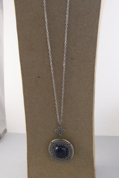 Lapis Lazuli,Locket,Antique Locket,Silver Locket,Blue STone,Gemstone Locket,Gemstone Necklace,Lapis Lazuli Necklace,