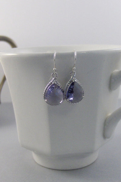 Blue Lavender,Earring,Amethyst Earrings,Silver Earrings,Lavender Earring,Blue Earring, Sapphire Earring,Blue Stone,Purple Valleygirldesigns
