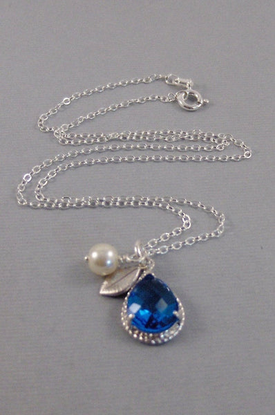 Blue Topaz,Necklace,December Birthstone,Blue Necklace,Blue Stone,Necklace,Silver Necklace,Wedding,Birdesmaid,Sterling ,Valley Girl Design