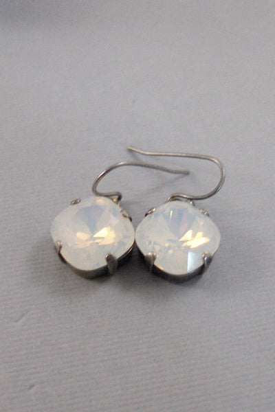 Moon Stones,Earring,Moonstone,White,White Stones Silver Earrings,Opal,Moonstone Earrings,White Stone Earrings,white Valleygirldesigns Etsy.