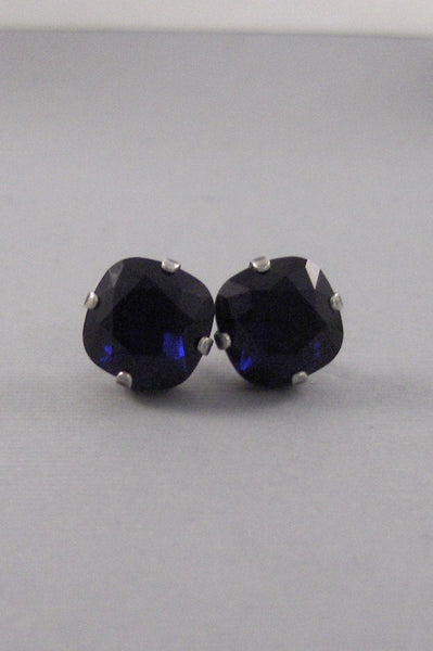 Royal Sapphire,Earring,Post Earring,Post,Stud,Sapphire,Blue,Blue Stones Silver Earrings,Blue Topaz,Brithsotne,BrithstoneValleygirldesigns.