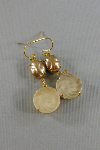 French Cream,Earring,Ivory Earring,Cream,Gypsy,Gypsy Earring,Bohemian,Long Earring,Tan Earring,Neutral Earring,Ivory Jewely,Ivory Wedding