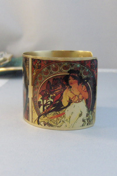 Mucha Mantra,Goddess Cuff,Goddess Bracelet,Mucha Bracelet,Cuff,Bracelet,Cuff Bracelet,Purple,Purple Bracelet,Purple Cuff,valleygirldesigns.