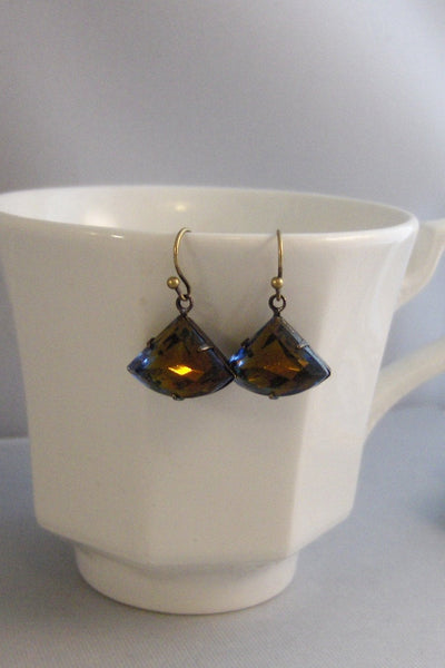 Vintage Sapphire,Sapphire Earring,Earring,Topaz Earring,Topaz,Vintage Earrings,Blue Stone,Vintage Stone,Sapphire Earring,Valleygirldesigns.