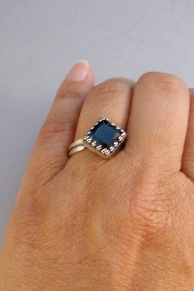 Princess Sapphire,Ring,Sapphire Ring,Sapphire,Blue Ring,Blue Stone,Blue Ring,Bridesmaid,Sapphire Jewelry,September Birthstone,BirthstoneRing