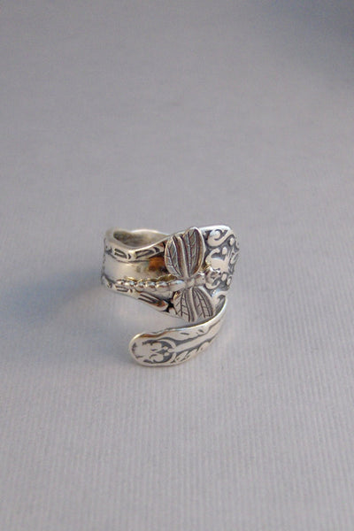 Sterling Dragonfly Ring,Dragonfly Ring,Silver,Spoon,Spoon Ring,Dragonfly,Antique Ring,Silver Ring,Sterling,Fly,Wedding valleygirldesigns.