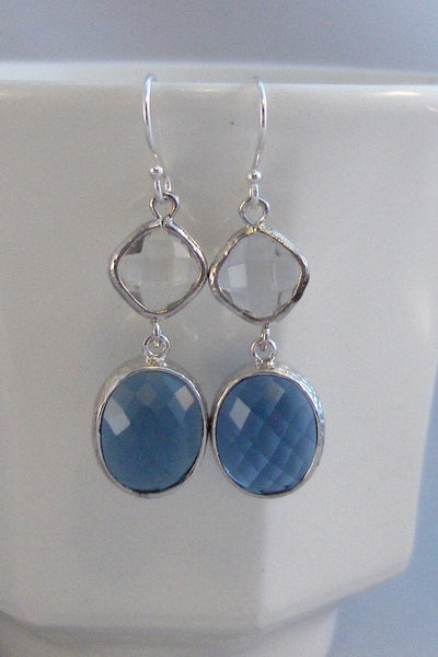 Ocean Tides,Earring,Sapphire Earring,Sapphire,Blue Earrings,September,Birthstone,Sapphire Jewelry,Bridesmaid,Wedding,Blue Valleygirldesigns