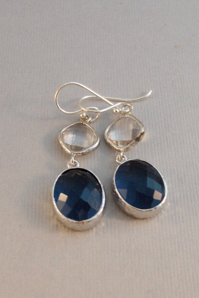 Ocean Tides,Earring,Sapphire Earring,Sapphire,Blue Earrings,September,Birthstone,Sapphire Jewelry,Bridesmaid,Wedding,Blue Valleygirldesigns