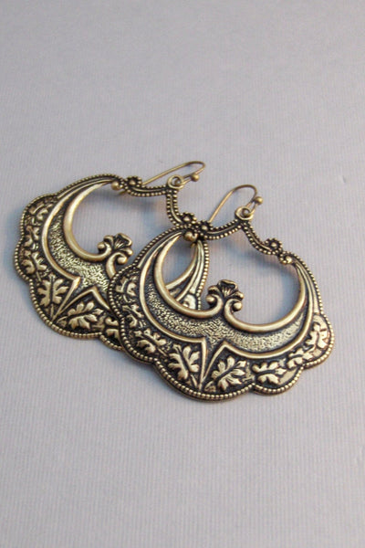 Gypsy Girl,Earrings,Brass Earrings,Antique,Vintage Style,Wedding,Antique Earrings,Boho,Hamsa,Boho Earring,Hoop Earring.valleygirldesign