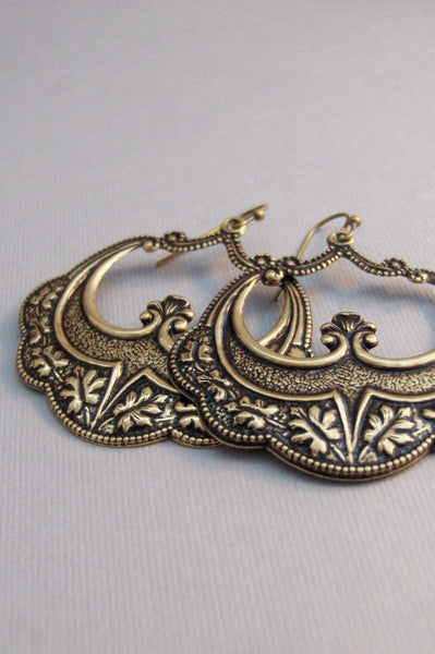 Gypsy Girl,Earrings,Brass Earrings,Antique,Vintage Style,Wedding,Antique Earrings,Boho,Hamsa,Boho Earring,Hoop Earring.valleygirldesign