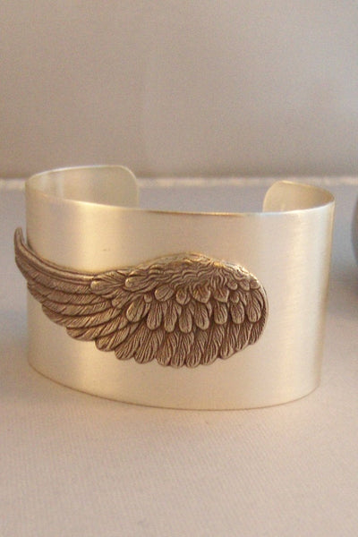 Large Angel Wing,Bracelet,Cuff,Silver Bracelet,Cuff Bracelet,Bracelet,Silver,Angel,Wing,Wedding,Bride.Wing Cuff, valleygirldesigns.